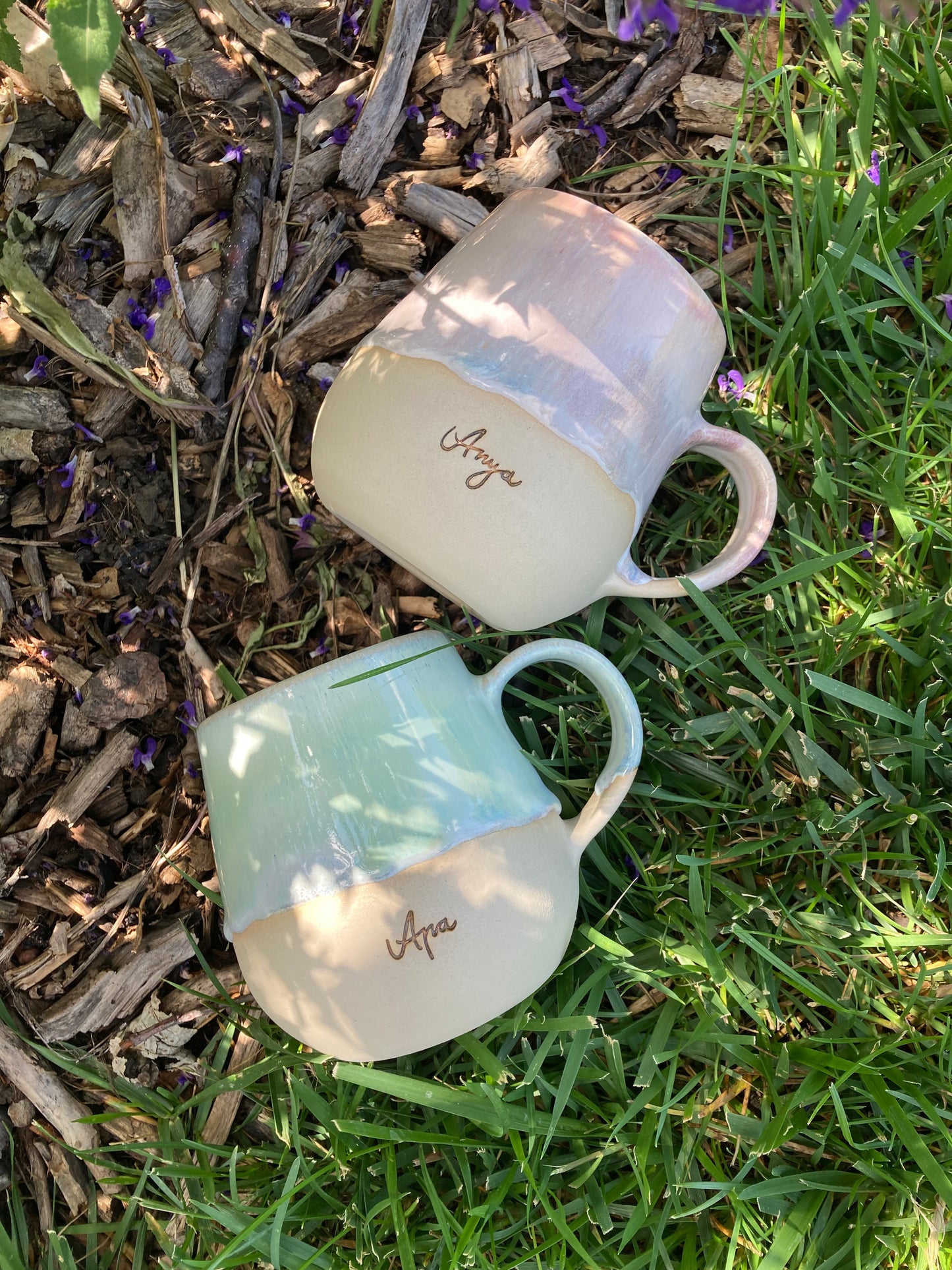 Anya & Apa Mug Pastel Pair