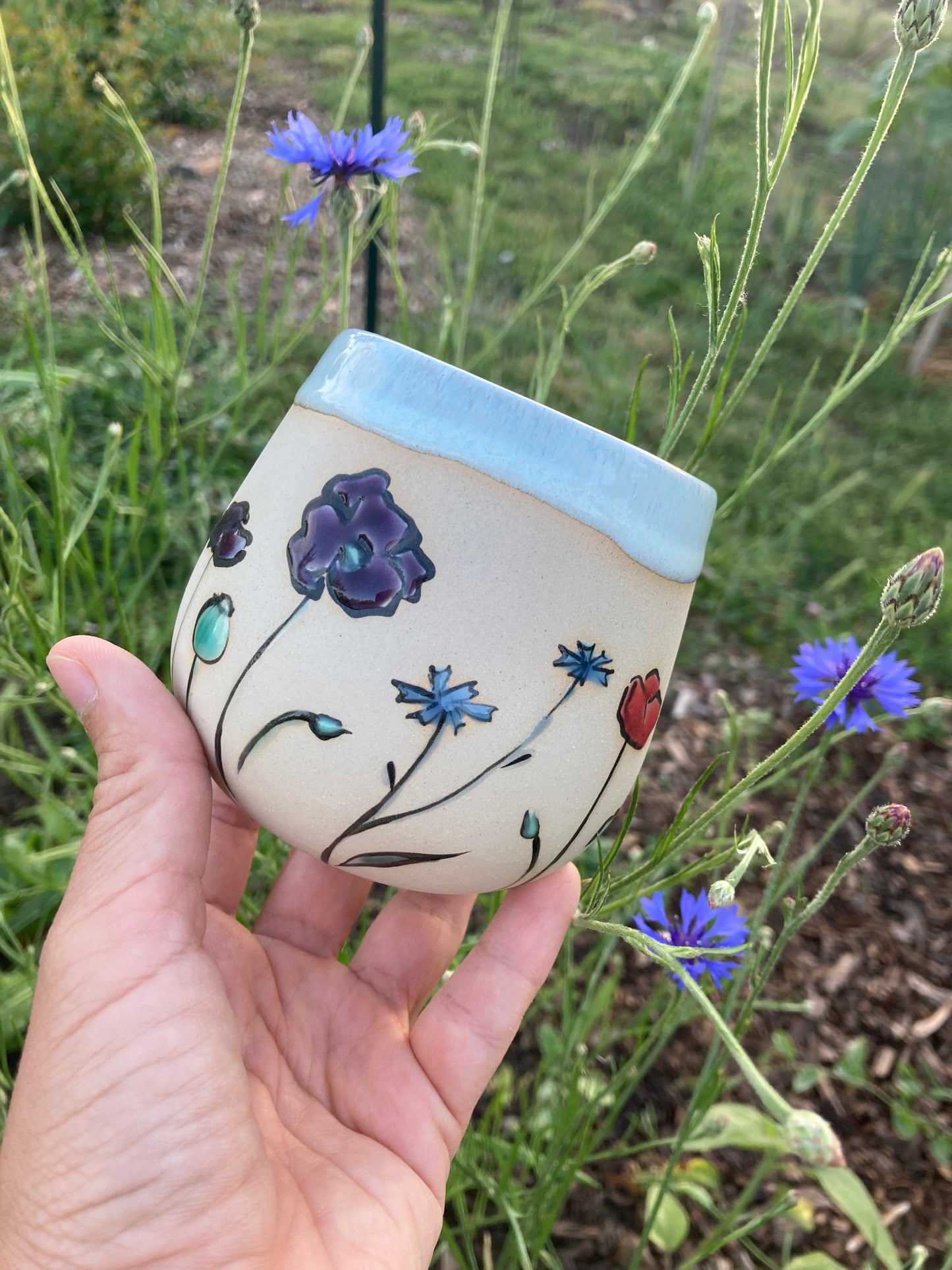 Cup Wild Flowers
