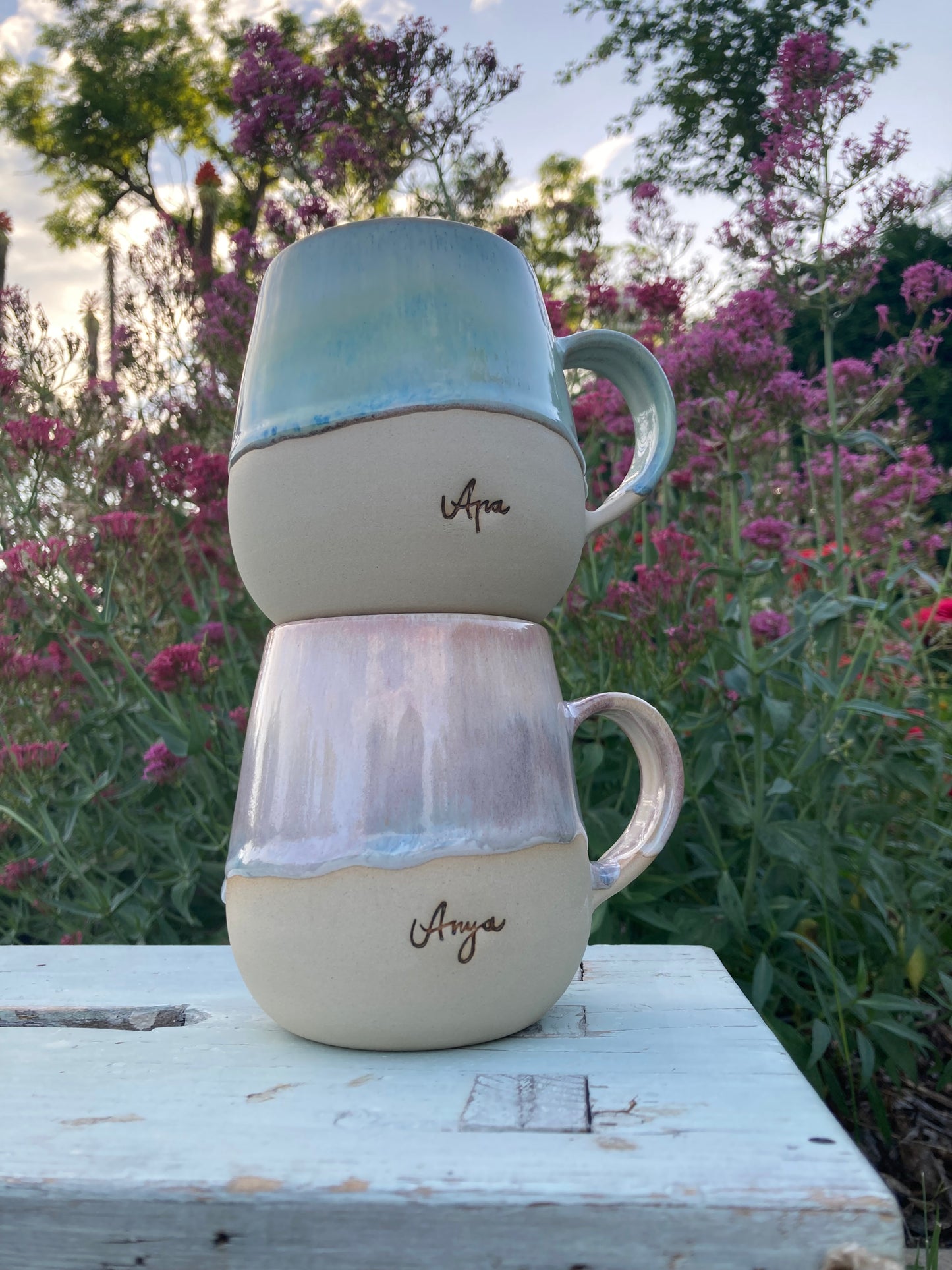 Anya & Apa Mug Pastel Pair