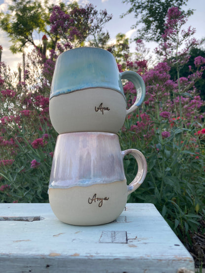 Anya & Apa Mug Pastel Pair